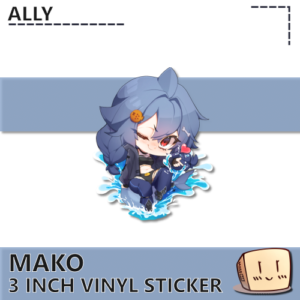 Mako Splash Wink Sticker - Ally