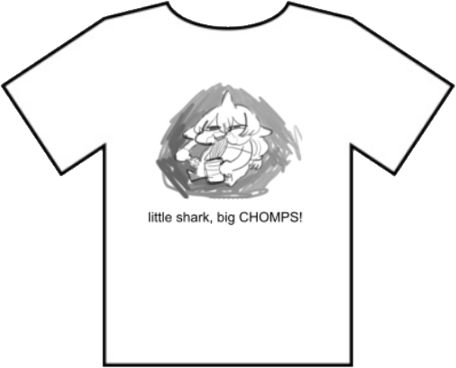 MAK-TS-04 Big Chomps Mako T-Shirt - Minkyew