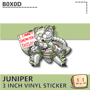 "Can't Show You This" Race Queen Juniper Sticker - b0x0d