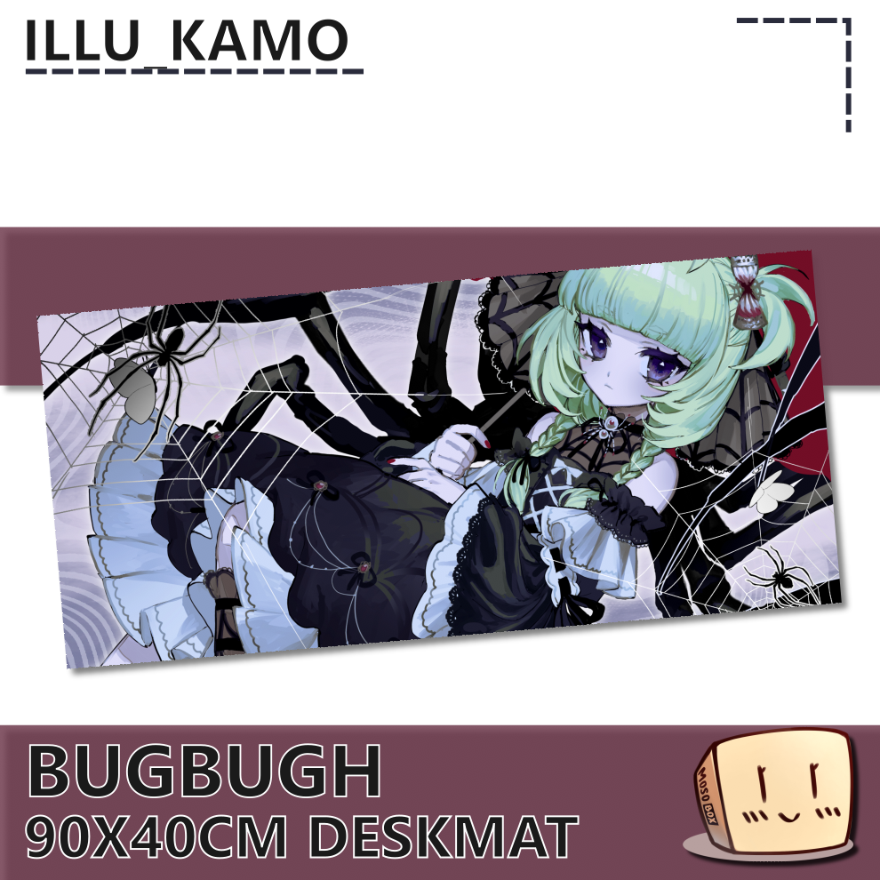 BUG-DM-01 Black Widow Bugbugh Deskmat - illu_kamo - Store Image