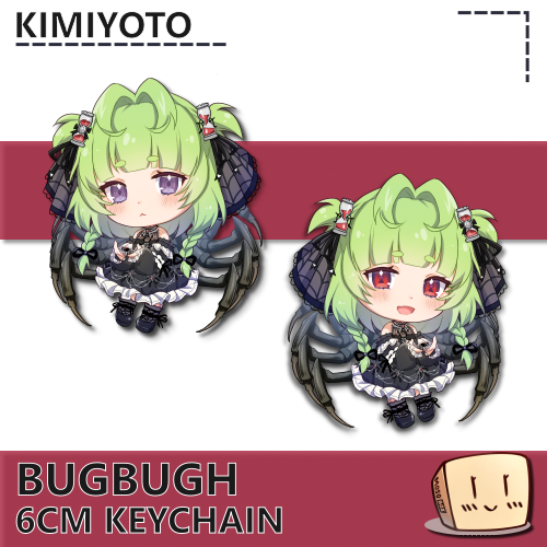 BUG-KC-02 Chibi Black Widow BugBugh Keychain - Kimiyoto - Store Image