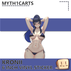 Bikini Kronii Sticker - Myth1cArts