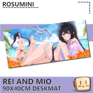 Beach Rei and Mio Deskmat - Rosumini