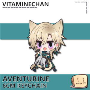 Catboy Aventurine Keychain - Vitaminechan