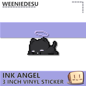 Sleeping Ink Angel Sticker - weeniedesu