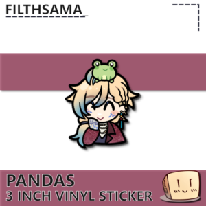 Pandas Chuckle Sticker - filthsama_