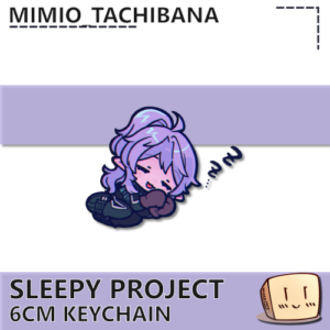 Napping Sleepy Keychain - mimio_tachibana