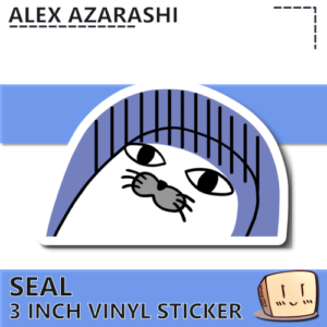 Anxious Seal Sticker - Alex Azarashi