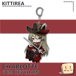 Chibi Rose Charlotte Keychain - kittirea