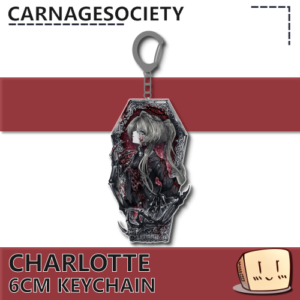 Coffin Charlotte Keychain - carnagesociety