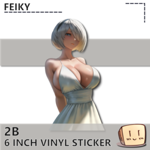 White Dress 2B Sticker - Feiky