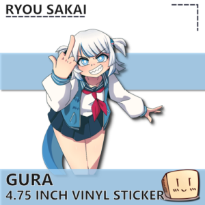 Gura Middle Finger Sticker - Ryou Sakai