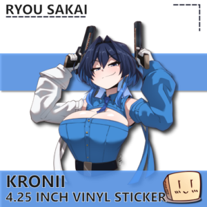 Kronii Big Guns Sticker - Ryou Sakai