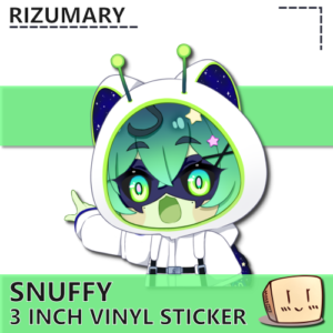 Pointing Space Snuffy Sticker - Rizumary