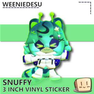 3D Gleep Snuffy Closed Eyes Sticker - weeniedesu