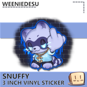 Wraicoon Middle Finger Sticker - weeniedesu