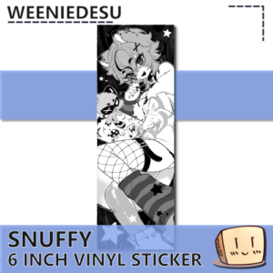 B&W Punk Snuffy Sticker - weeniedesu