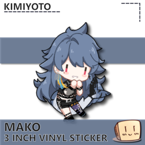 Crayon Chibi Mako Sticker - Kimiyoto