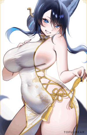 White Chinese Dress Reiko - Tofuubear