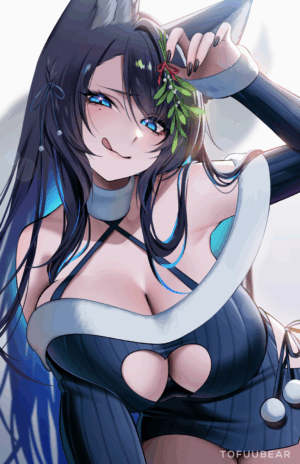 Black Sweater Mistletoe Reiko - Tofuubear