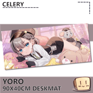 Lying Down Yoro Deskmat - celery